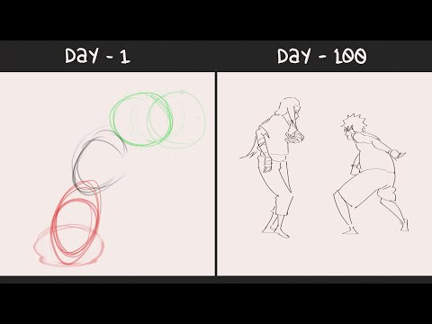 I make animation every day for 100 days