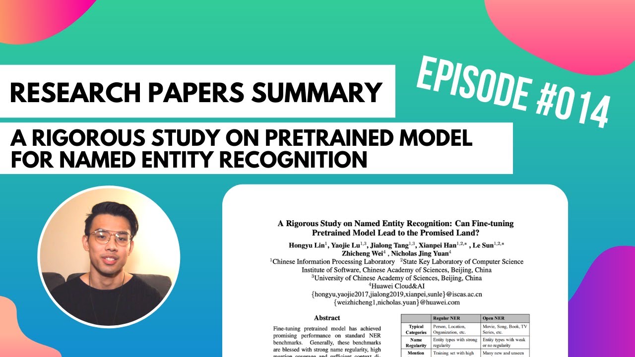 Pretrained Models for NER: A Rigorous Study 📚