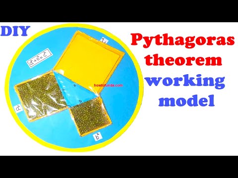 Pythagoras theorem working model 3d - maths tlm model for teachers - @craftpiller howtofunda