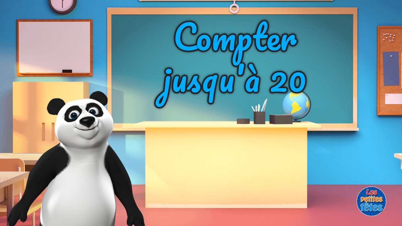 Compter jusqu'à 20 en français pour enfants