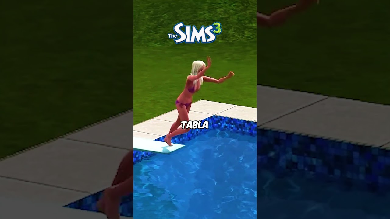 ¿Qué pasa si saltas a la piscina en Sims? 😏
