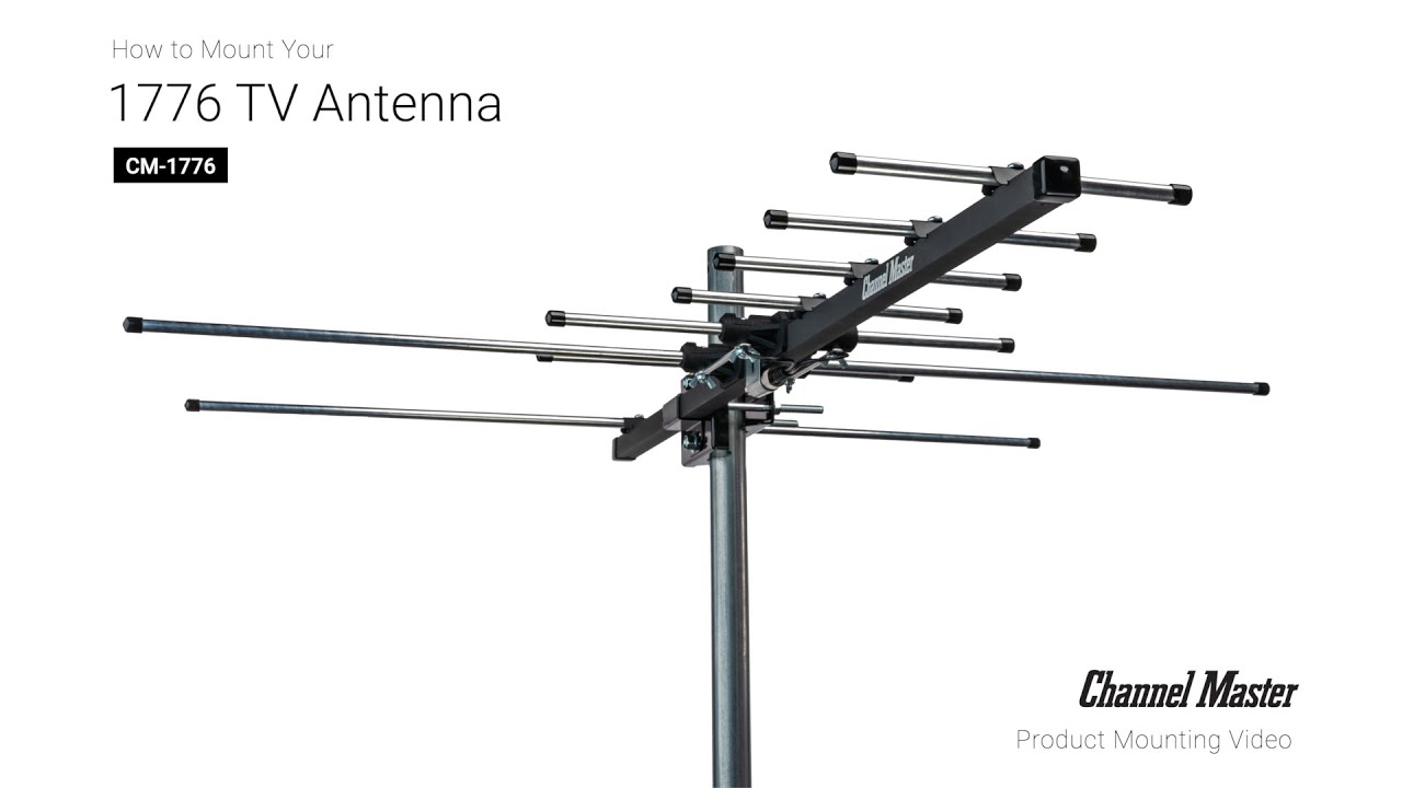 Install the Pro-Model UHF/VHF Outdoor TV Antenna 📡