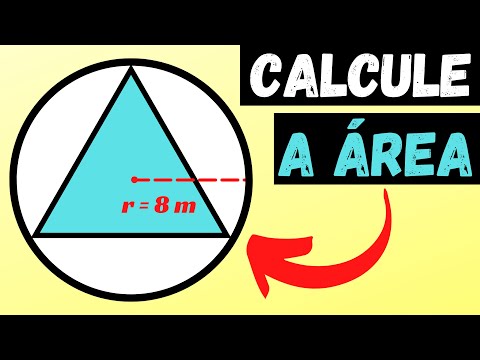 🔥COMO CALCULAR A ÁREA DO TRIÂNGULO EQUILÁTERO INSCRITO NA CIRCUNFERÊNCIA | GEOMETRIA PLANA🔥