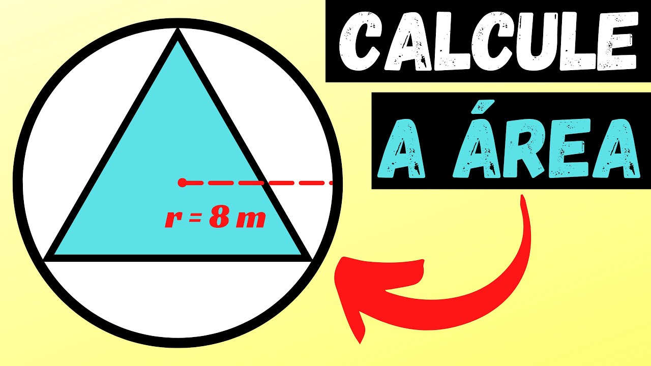 Aprenda a calcular a área do triângulo equilátero inscrito na circunferência 🧮