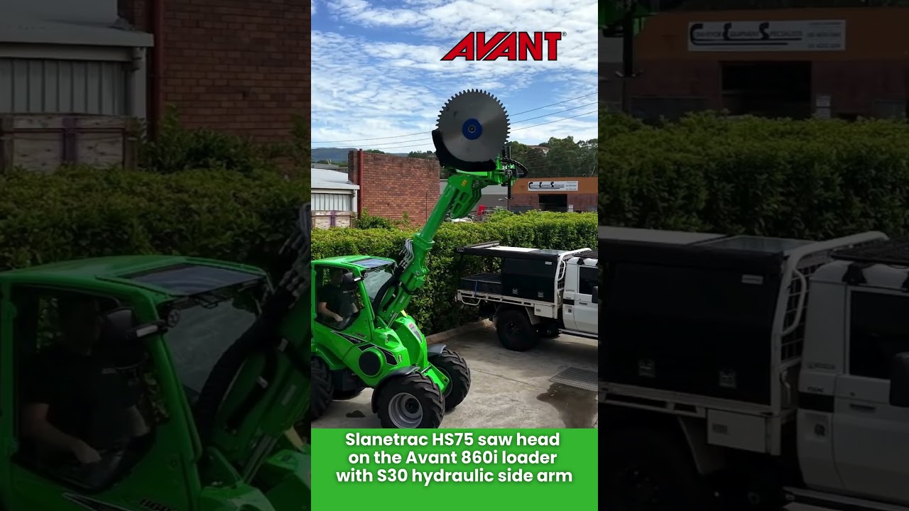 Slanetrac HS75 Saw Head Compatible with Avant 860i Loader
