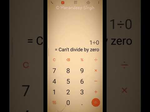 Is 1 divided by 0 infinity ???