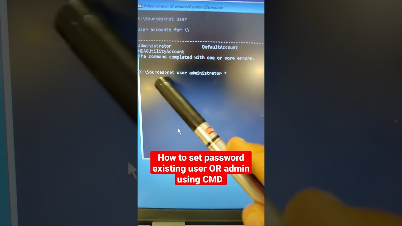 Windows 11: How to Set or Change User or Administrator Password Using CMD