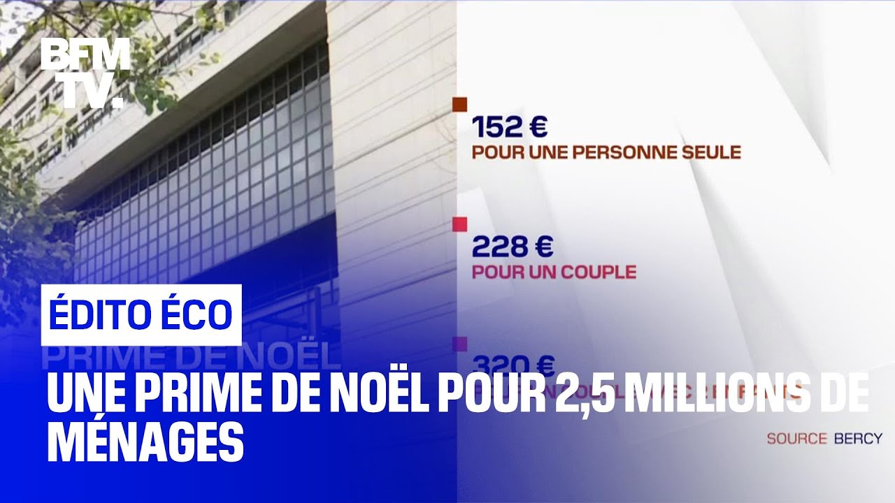 Prime de Noël pour 2,5 millions de ménages 🎄