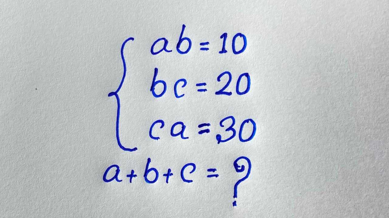Challenging Math Olympiad Problem: Find the Sum (a + b + c) 🧮