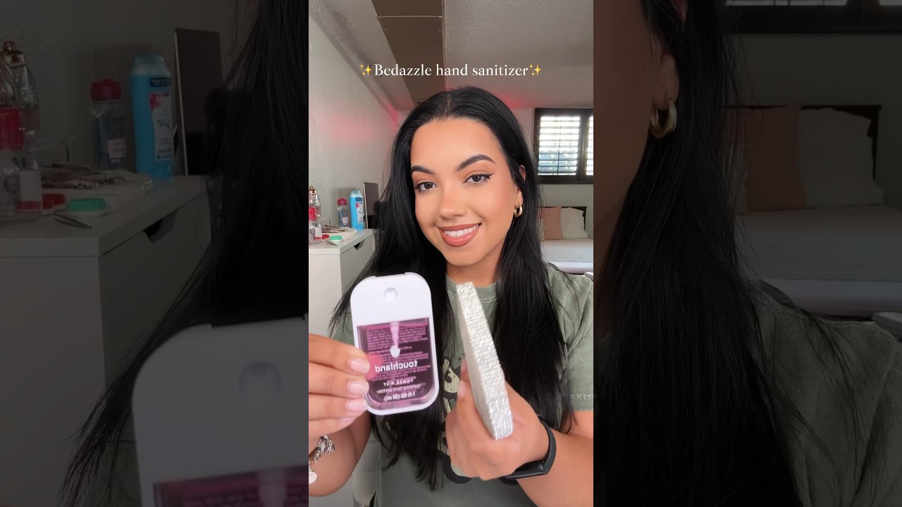 Sparkle and Protect: DIY Bedazzled Hand Sanitizer for Your Little One ✨