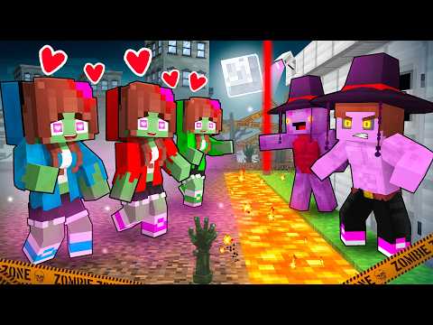 JJ HALLOWEEN LOVE CURSE VS Security House - Maizen Minecraft Animation