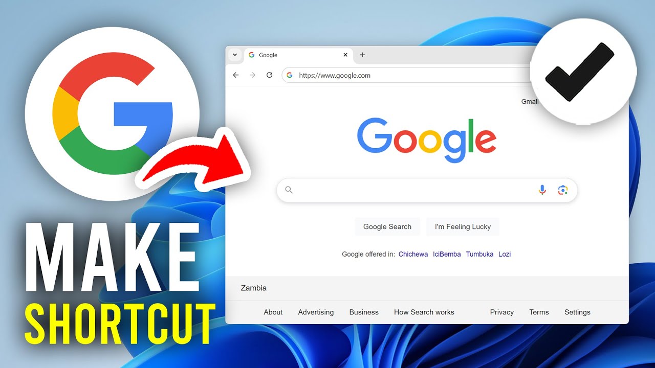 Add Google Shortcut to Desktop Home Screen π±