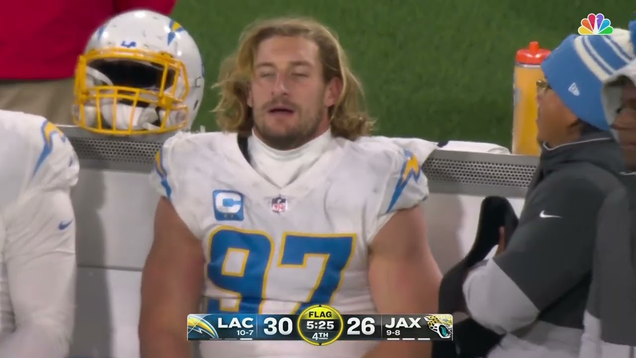 Joey Bosa's Intense Reaction After No False Start Called on Jags TD 😡