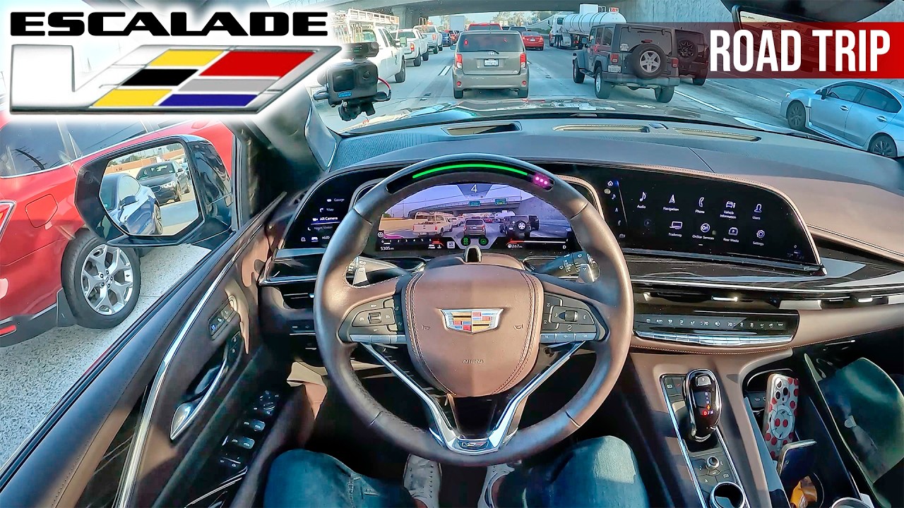 Road Trip in the Cadillac Escalade V 🚗