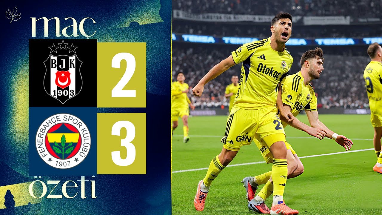 Dramatik Derbi Sonucu: Beşiktaş 2-3 Fenerbahçe | Süper Lig 2025/26 Maç Özeti ⚽