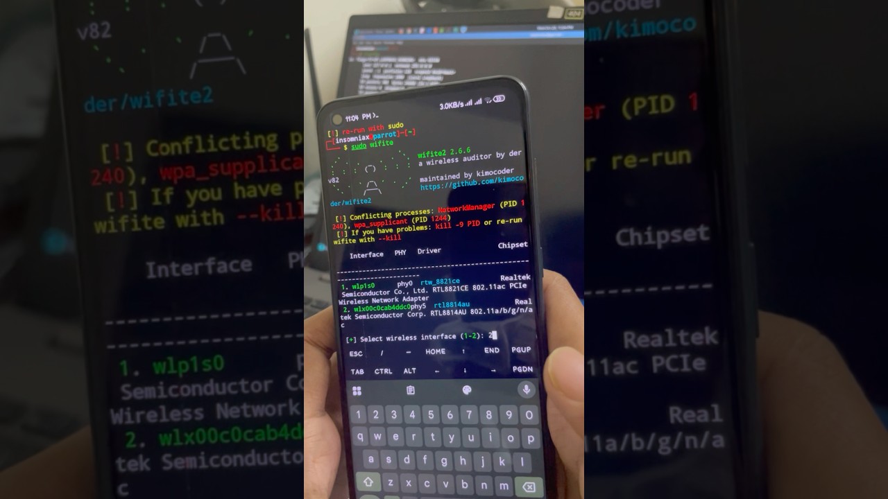 This is how hackers can hack your wifi. #termux #hacker #tech #kalilinux #learning #cybersecurity