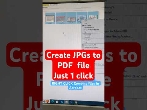 How to Combine Or Merge  Multiple JPGs  to PDF File | convert multiple images into one PDF file