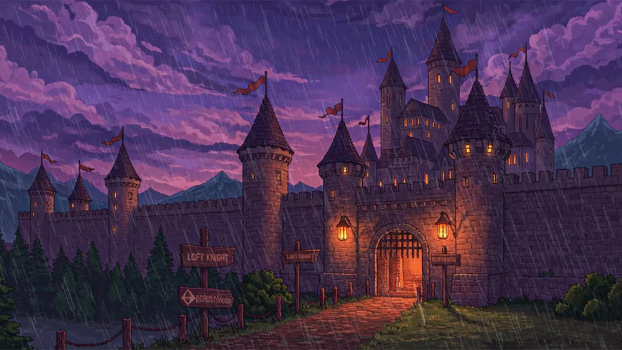 Medieval Castle LoFi Rainy Beats for Relax & Focus 🏰🌧️