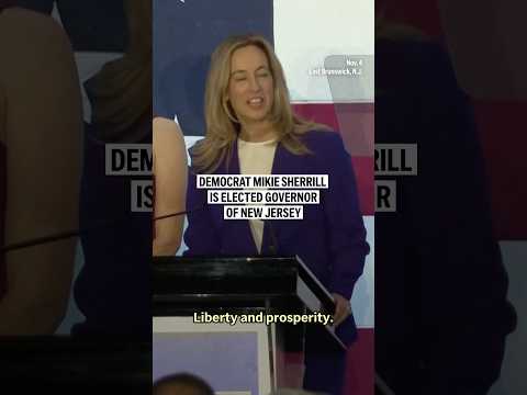 Democrat Mikie Sherrill is elected governor of New Jersey