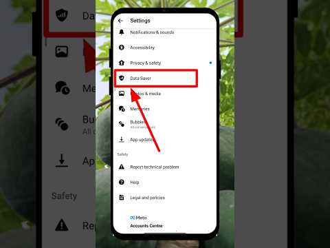 How to enable data saver mode in messenger #shorts