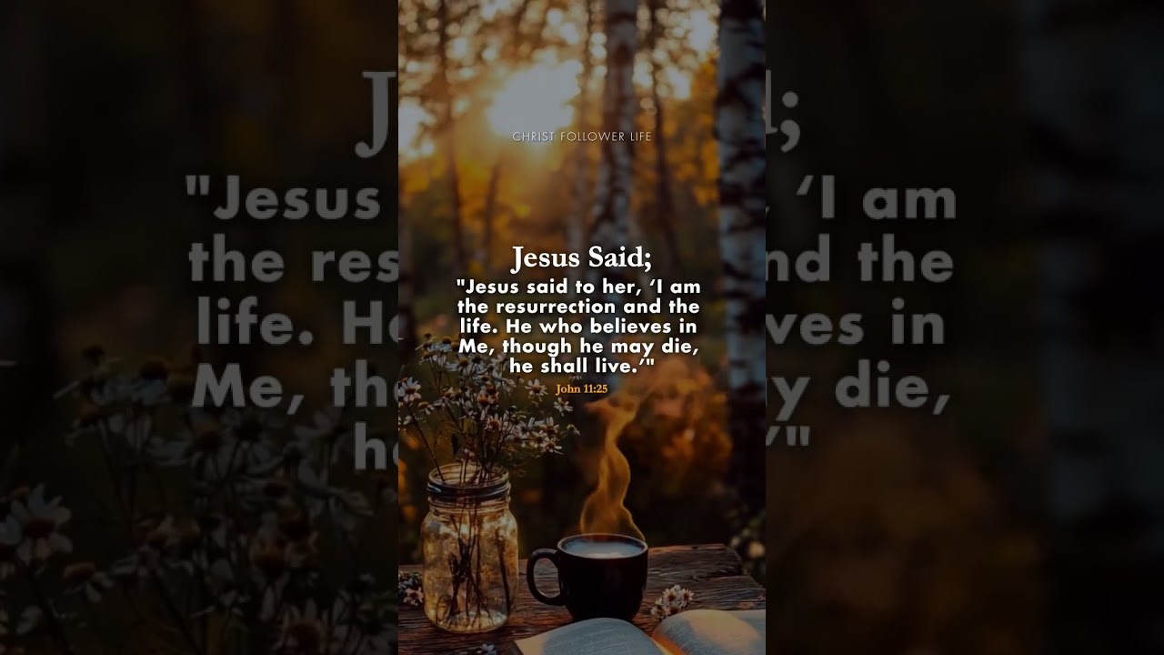 I Am the Resurrection and the Life ✝️ | John 11:25 #bibleverses #jesuschrist #godsays #godsaid