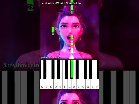 Huntrix - What It Sounds Like | Piano Tutorial 🎶 | KPop Demon Hunters #shorts #netflix