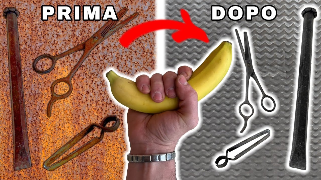 Elimina la ruggine con una banana 🍌