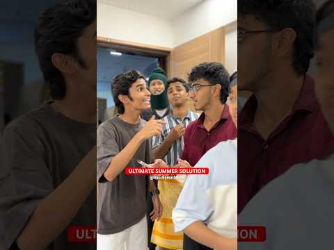 THAT SUMMER SOLUTION #shorts #summer #summervibes #comedy #funny #friends #solution #explore #hack