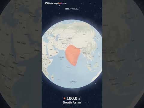 My Heritage DNA results. India Kerala - Thrissur - chaldean Syrian Christian -#myheritagedna #dna