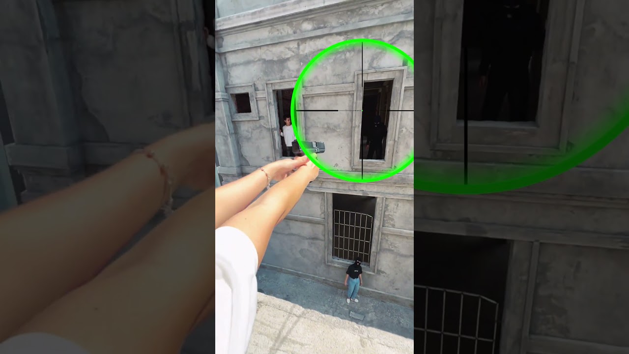 Linh Nhi's Nerf Gun Shot 🎯 #shorts