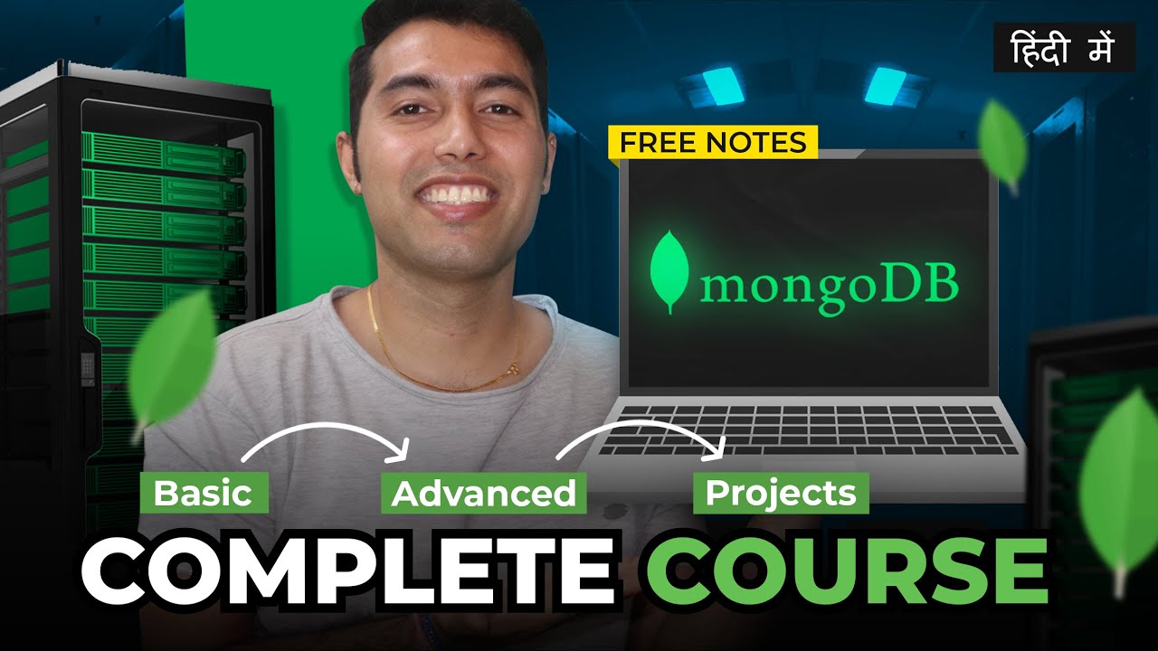 MongoDB Full Course in Hindi🔥 Free Notes & Projects