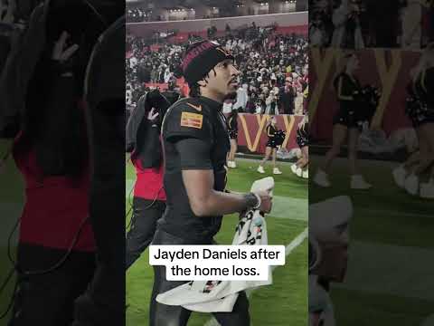 Jayden Daniels leaves the field