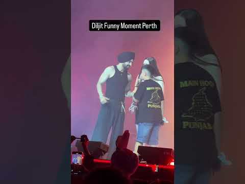 Diljit Funny Moments in Perth 😀 #diljitdosanjh #concert #liveconcert #perth #shortsfeed
