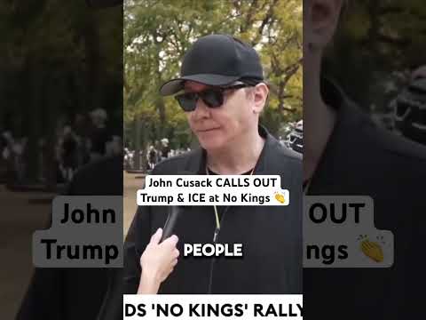 John Cusack CALLS OUT Trump at No Kings #johncusack #trump #democrats