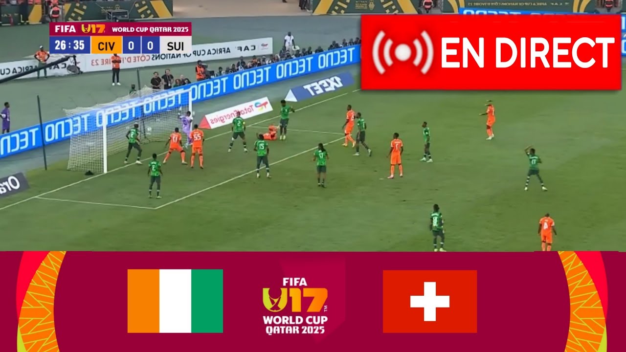 Résumé du match Côte d'Ivoire U-17 vs Suisse U-17 (1-4) | Coupe du Monde U-17 FIFA