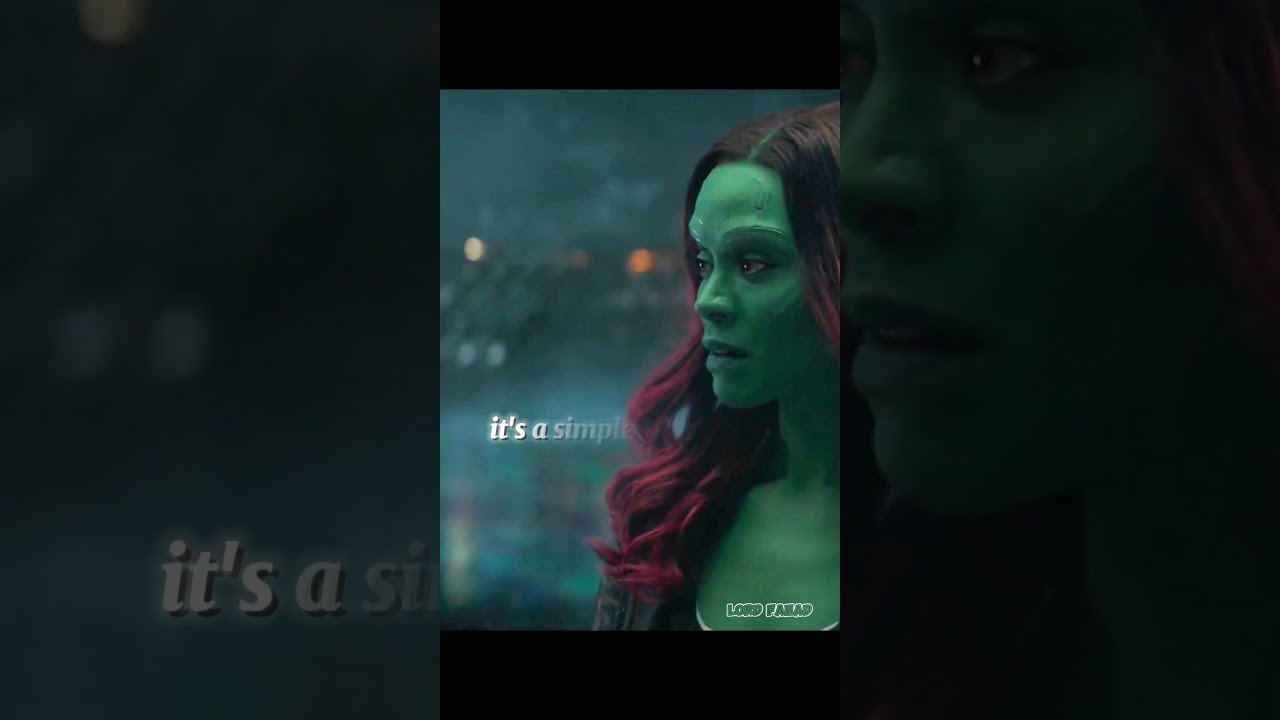 Thanos and Gamora Conversation Scene from Infinity War