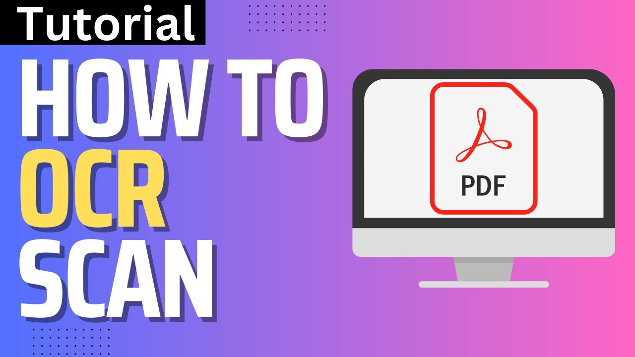 Free OCR Scan PDF Tutorial (2025) 📄