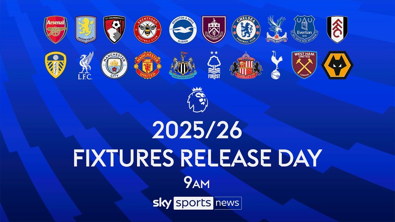 Premier League 2025/26 Fixtures Released LIVE – Get All the Dates & Details ⚽