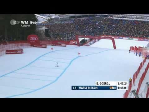 Maria Riesch Abfahrt WM 2011 Garmisch-Partenkirchen