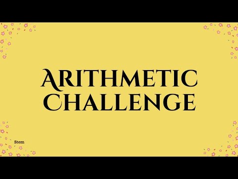 ARITHMETIC CHALLENGE | ADDITION, SUBTRACTION, MULTIPLICATION & DIVISION | SPEED MATH