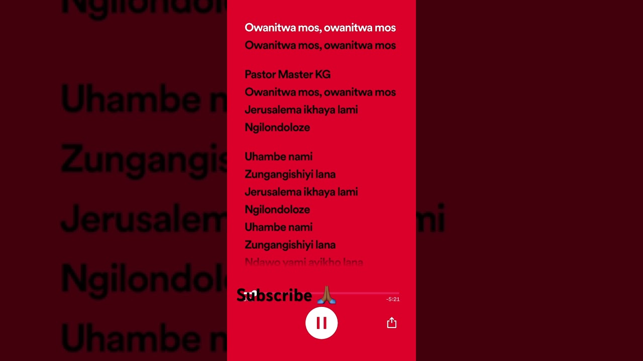 Jerusalema Lyrics by Master KG 🎶