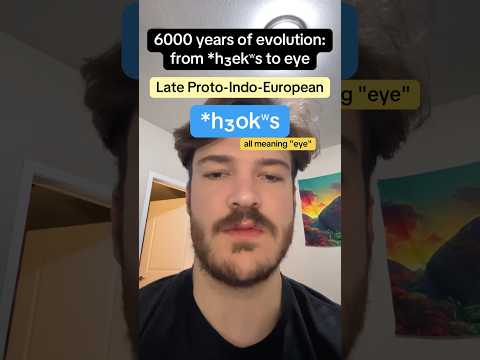 "Eye" evolving from the Bronze Age to today #linguistics #history #etymology #language