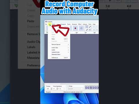 Record Computer Audio with Audacity #shorts