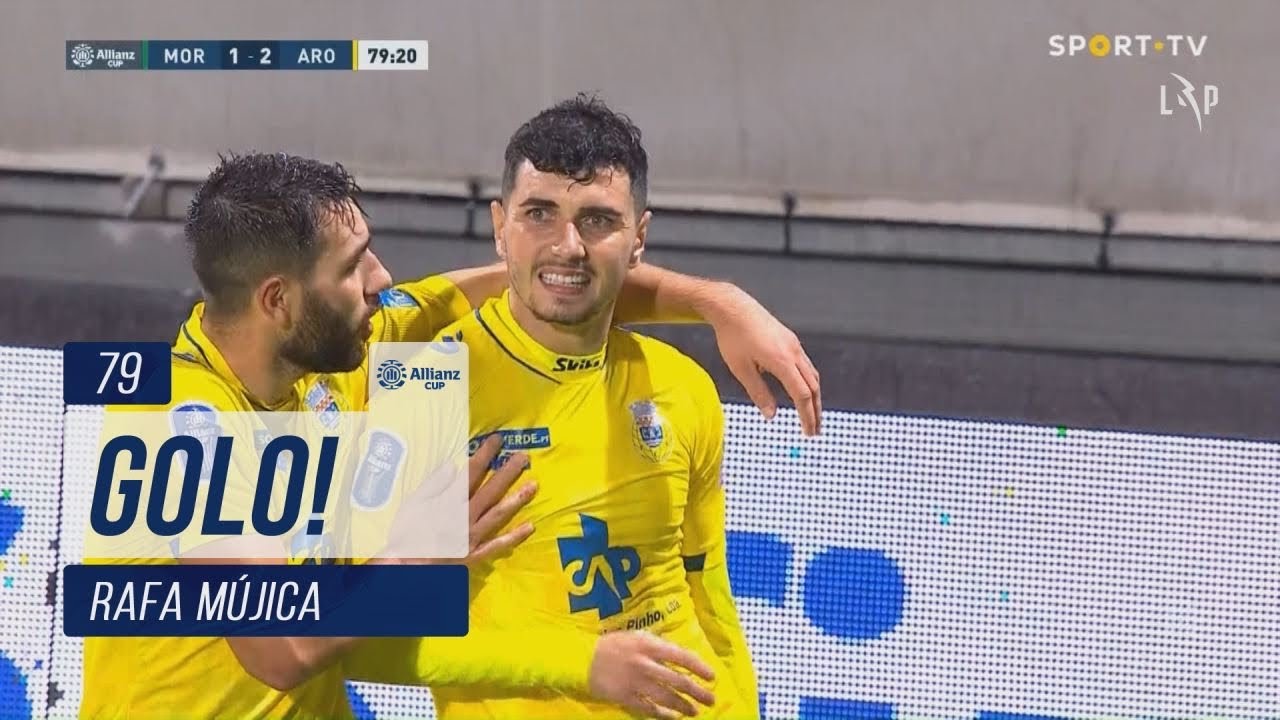 Golo de Rafa Mújica Leva FC Arouca à Vitória contra Moreirense na Taça da Liga ⚽