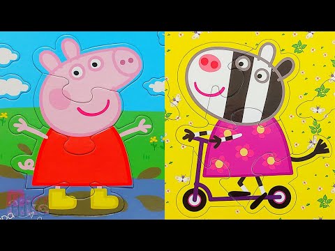 Peppa Pig, Zoya Zebra and Friends - Puzzles for Kids Collection | Merry Nika