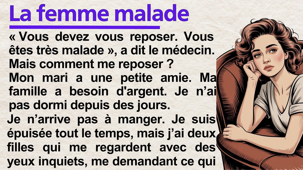 The Sick Wife 😢 | Easy French Story (A1–A2) – Frenchy Tales
