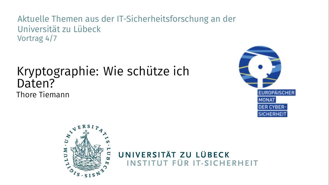 Kryptographie: Schutz von Daten - Thore Tiemann