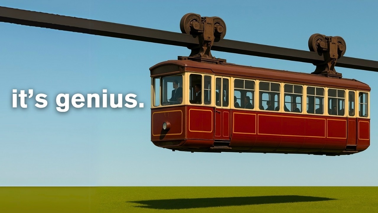 Germany's Oldest Monorail: The Unique Upside-Down Flying Train 🚄