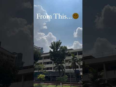 Crazy Singapore 🇸🇬 Weather #singapore #singaporelife #travelpublish #travel