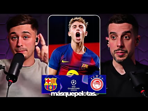 REACCIÓN EN DIRECTO al BARÇA vs OLYMPIAKOS | NARRACIÓN EN ESPAÑOL